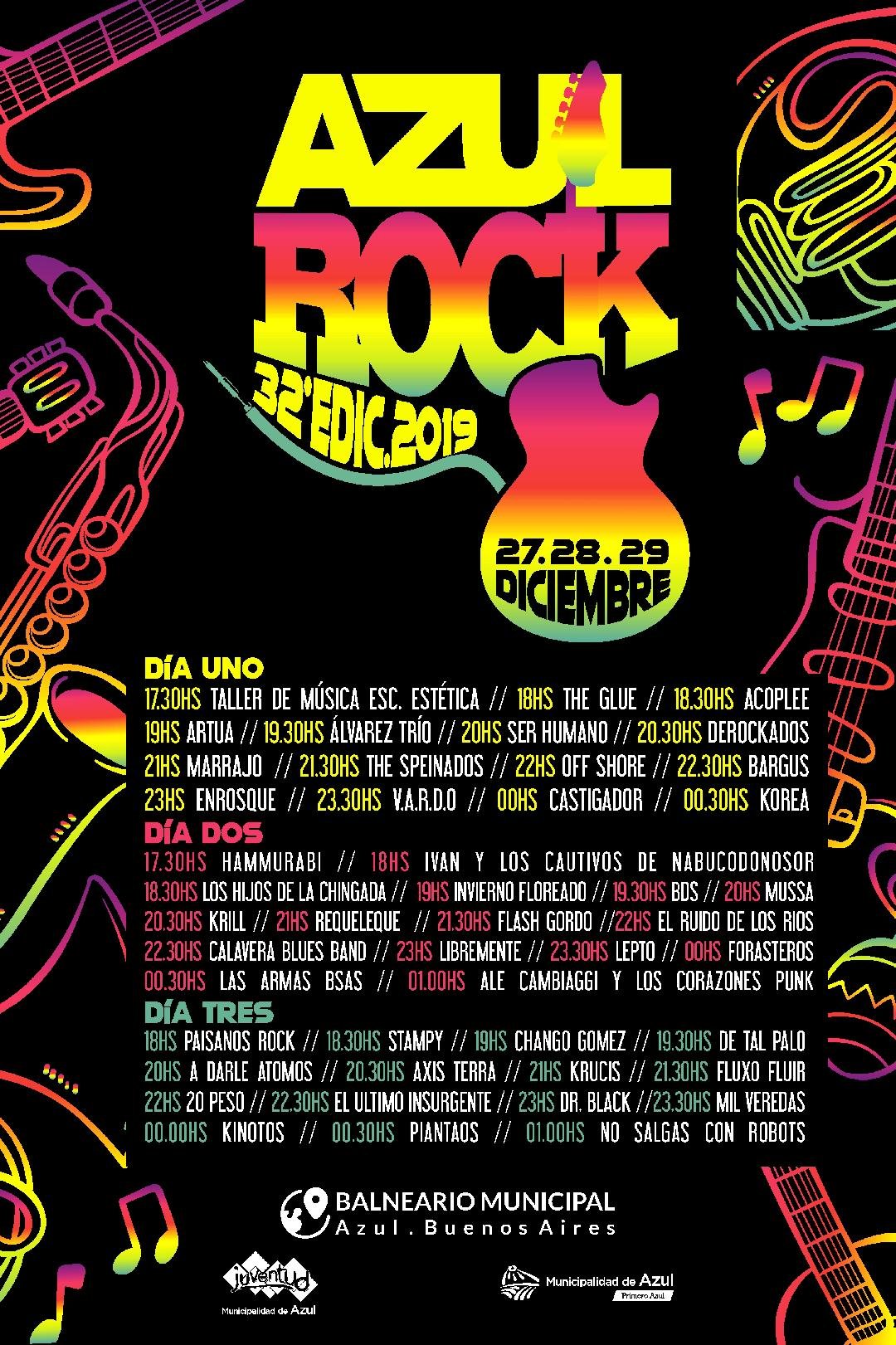 Azul Rock – AGENDA CULTURA Y ESPECTACULOS