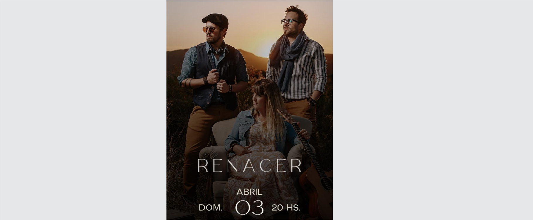 PRESENTACIÓN DEL DISCO “RENACER” AGENDA CULTURA Y ESPECTACULOS